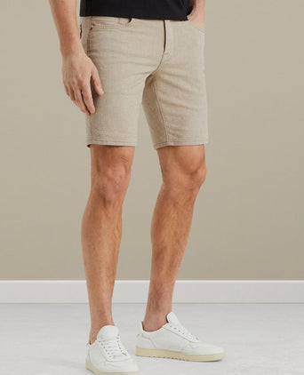 V7 rider short yarn dyed beige