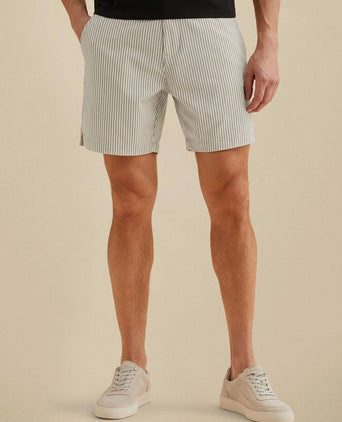 Relaxed short stripes beige