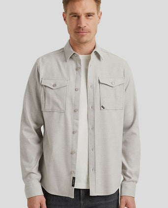 Overshirt twill greige