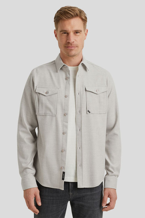 Overshirt twill greige