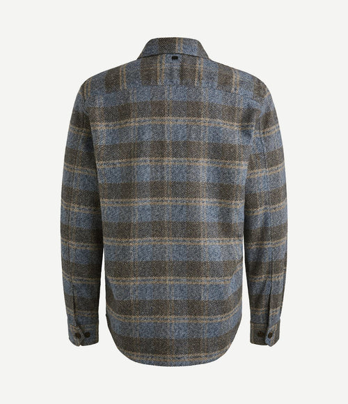 Overshirt ruiten blauw
