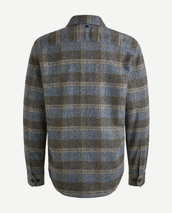 Overshirt ruiten blauw