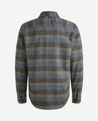 Overshirt ruiten blauw