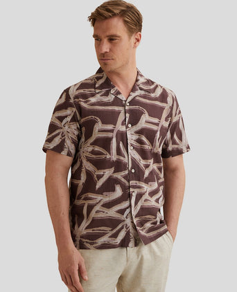 Short sleeve overhemd print catawba grape