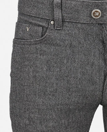 V40 rider broek melange grijs