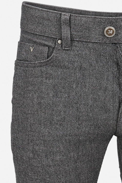 V40 rider broek melange grijs