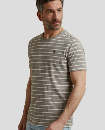 T-shirt strepen bruin