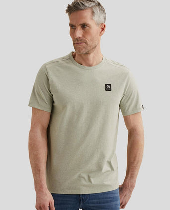 T-shirt logo melange lichtgroen