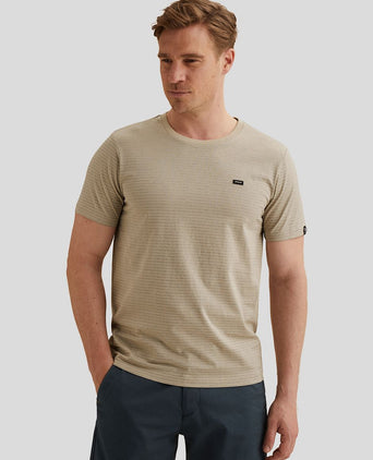 T-shirt streep beige