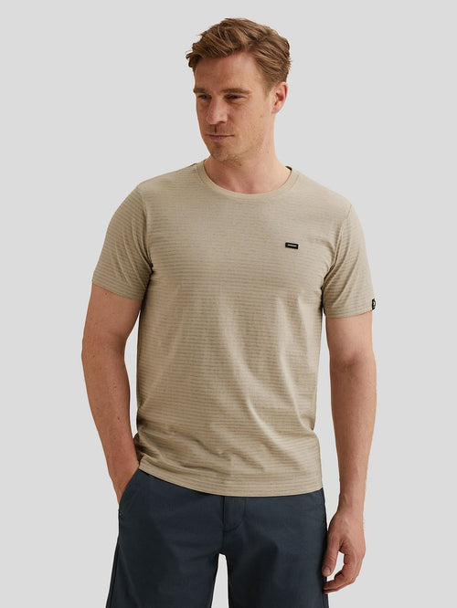 T-shirt streep beige
