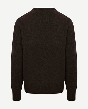 William Lockie lamswol cocoa bruin | Regular-fit