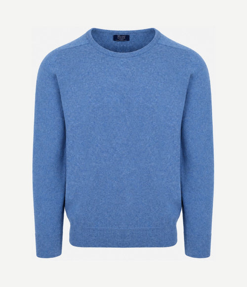 Lamswol jeans blauw