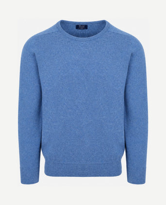 Lamswol jeans blauw