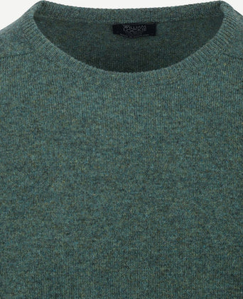 William Lockie lamswol moorland groen | Regular-fit