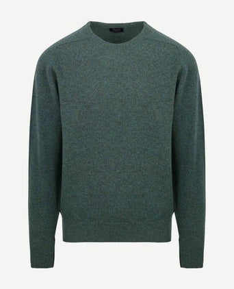 William Lockie lamswol moorland groen | Regular-fit