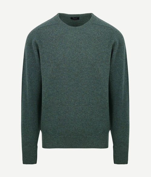 William Lockie lamswol moorland groen | Regular-fit