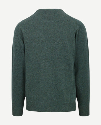 William Lockie lamswol moorland groen | Regular-fit