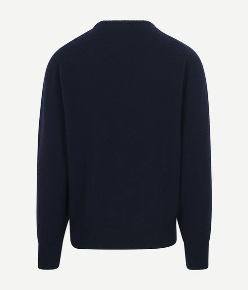 William Lockie lamswol donkerblauw | Regular-fit