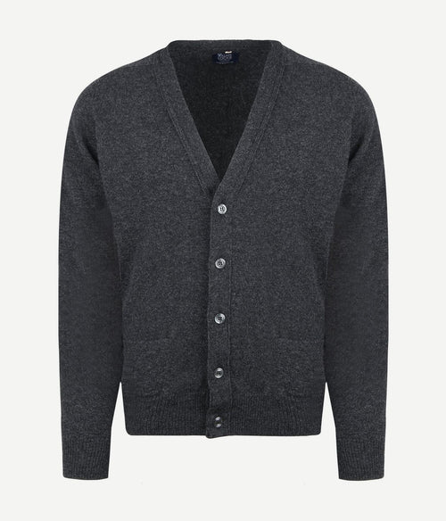William Lockie lamswol vest antraciet | Regular-fit