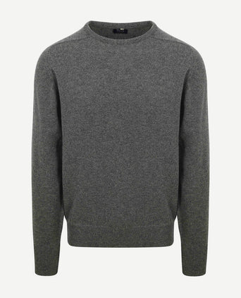 William Lockie o lamswol cliff grijs | Regular-fit