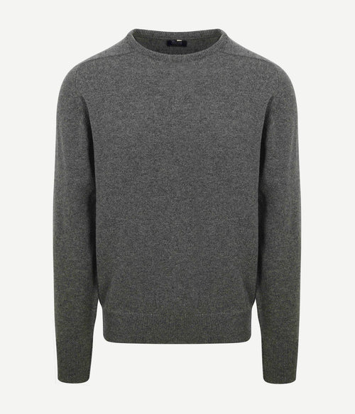 William Lockie o lamswol cliff grijs | Regular-fit