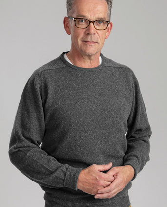 William Lockie o lamswol cliff grijs | Regular-fit