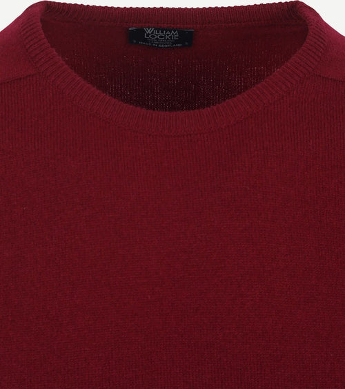 William Lockie pullover lamswol bordeaux | Regular-fit