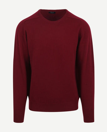William Lockie pullover lamswol bordeaux | Regular-fit