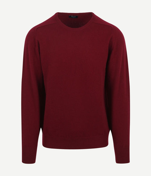 William Lockie pullover lamswol bordeaux | Regular-fit