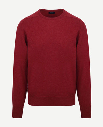 William Lockie pullover lamswol o poppy mellange | Regular-fit