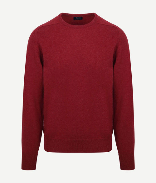 William Lockie pullover lamswol o poppy mellange | Regular-fit