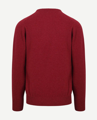 William Lockie pullover lamswol o poppy mellange | Regular-fit
