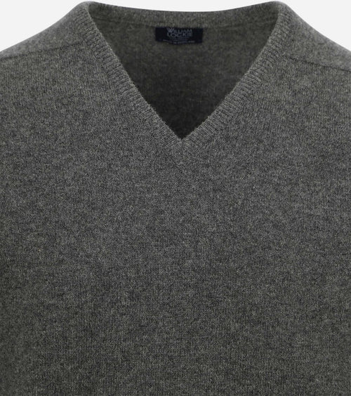 William Lockie pullover lamswol v cliff grijs | Regular-fit