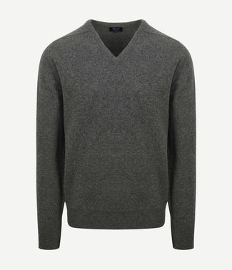 William Lockie pullover lamswol v cliff grijs | Regular-fit William Lockie pullover lamswol v cliff grijs | Regular-fit