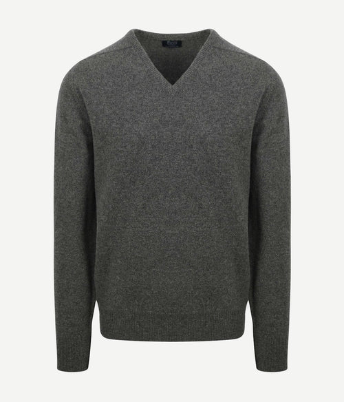 William Lockie pullover lamswol v cliff grijs | Regular-fit