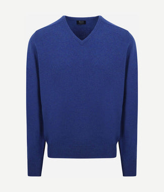 William Lockie pullover lamswol v persian royal blue | Regular-fit William Lockie pullover lamswol v persian royal blue | Regular-fit