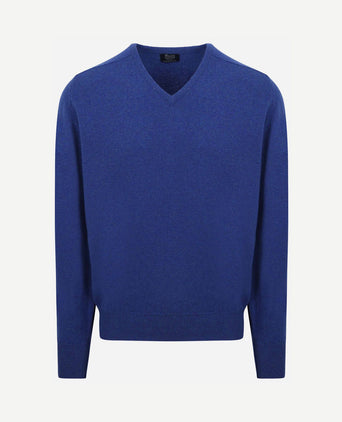 Pullover lamswol v persian royal blue