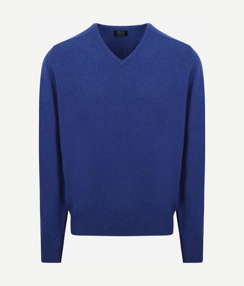 William Lockie pullover lamswol v persian royal blue | Regular-fit