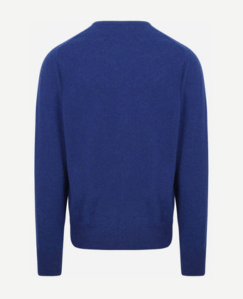 William Lockie pullover lamswol v persian royal blue | Regular-fit