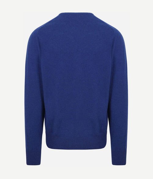 William Lockie pullover lamswol v persian royal blue | Regular-fit