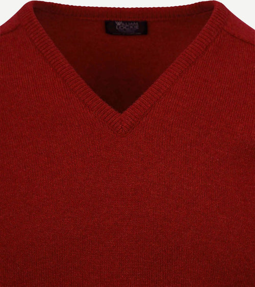 William Lockie pullover lamswol v poppy | Regular-fit