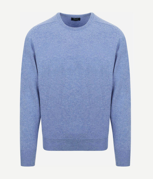 William Lockie pullover o-neck lambswool glacier | Regular-fit