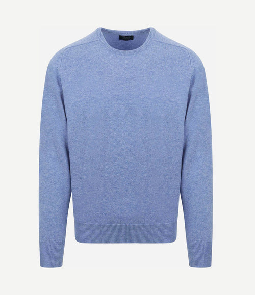 Pullover o-neck lambswool glacier
