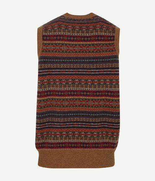 William Lockie spencer fairisle lamswol savannah bruin