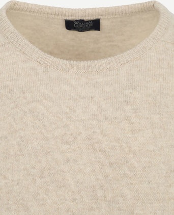 William Lockie trui lamswol linen beige | Regular-fit
