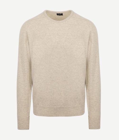 William Lockie trui lamswol linen beige | Regular-fit