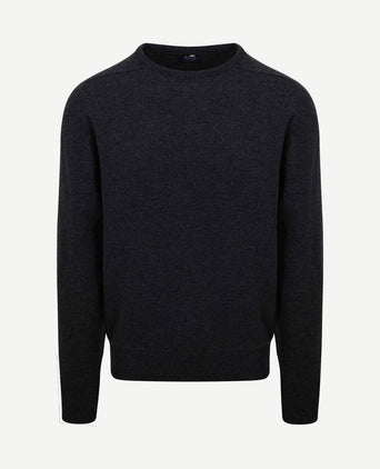 Trui lamswol charcoal antraciet