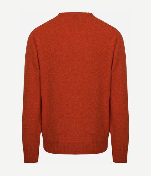 William Lockie v-neck lamswol ember | Regular-fit