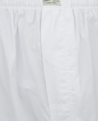 Boxershort solid poplin wit