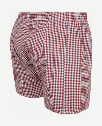 Boxershort vichy rood